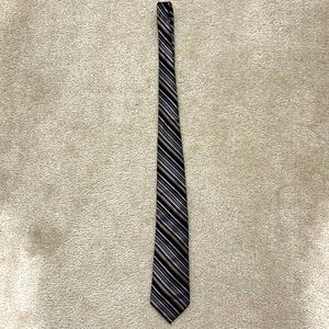 Express black, gold and blue tie